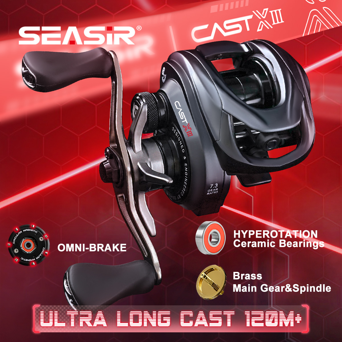 SEASIR CAST-X3 Baitcasting Mak - Abu Garcia Reel Max incelemesi ve fiyatı
