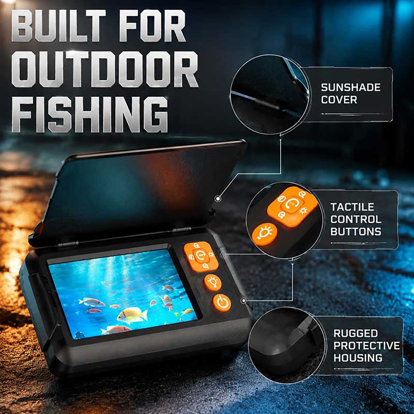 1080P HD Balık Bulucu Sualtı K - Fishing Boat Depth Finder incelemesi ve fiyatı
