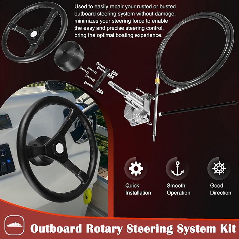 Tekneler Direksiyon Sistemi, 1 - Fishing Boat Steering Wheel incelemesi ve fiyatı